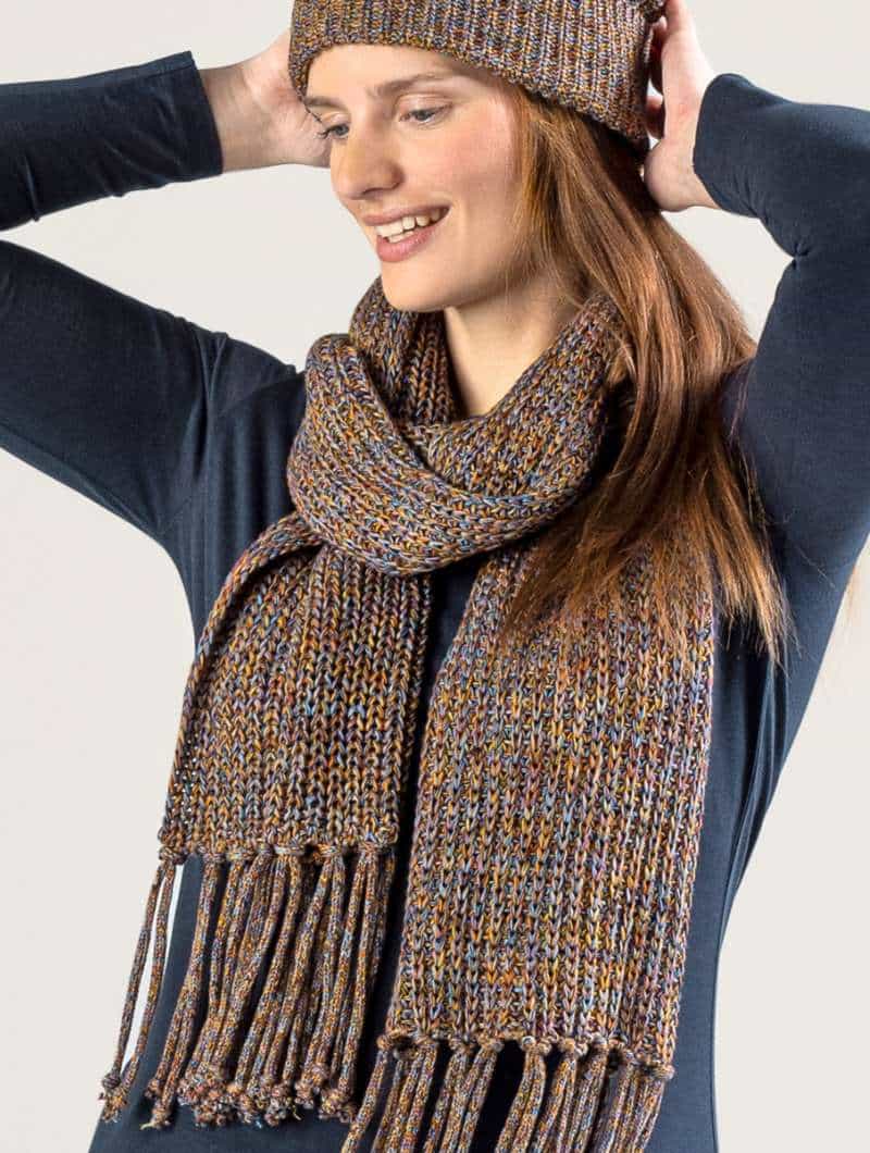 Bufanda de algodón orgánico moteada - Imagen 2