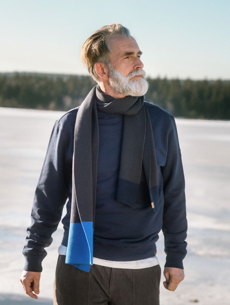 Bufanda bicolor de 100% algodón orgánico - Imagen 7