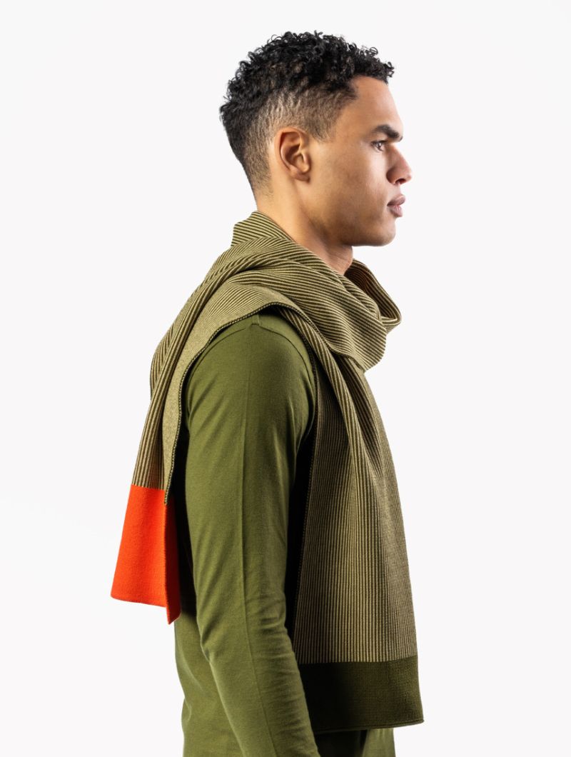 Bufanda bicolor de 100% algodón orgánico - Imagen 5