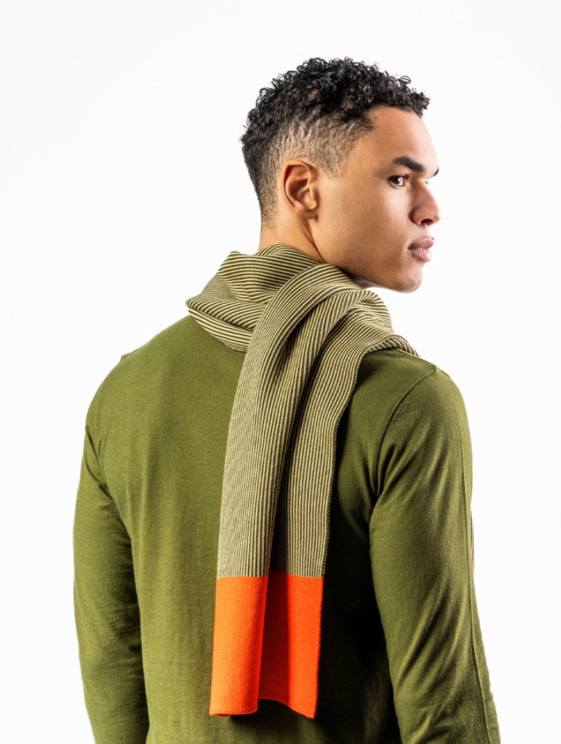 Bufanda bicolor de 100% algodón orgánico - Imagen 3