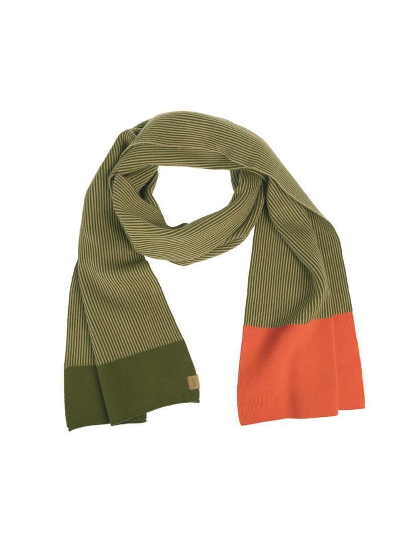 Bufanda bicolor de 100% algodón orgánico - Imagen 8