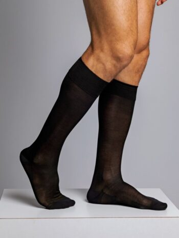 Alternative view of Calcetines altos hombre lana merino