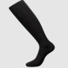 Calcetines altos hombre lana merino - Negro