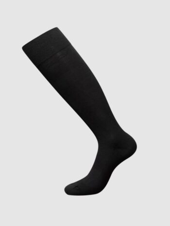 Calcetines altos hombre lana merino - Negro