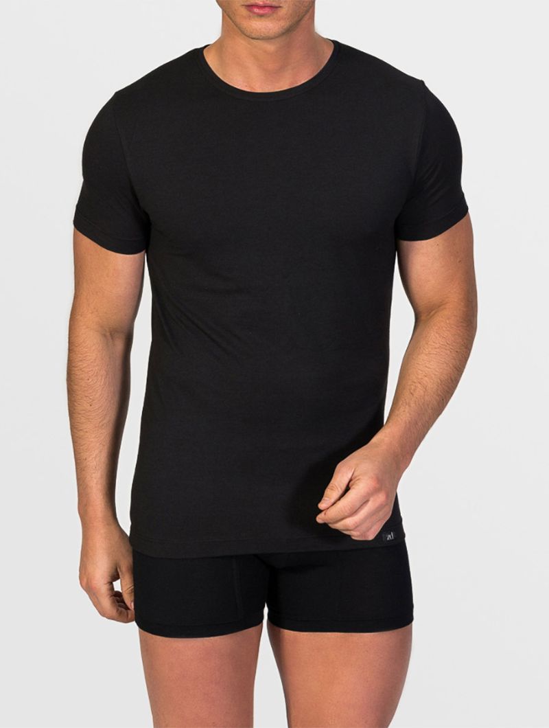 Camiseta cuello redondo hombre hilo de soja - Imagen 3
