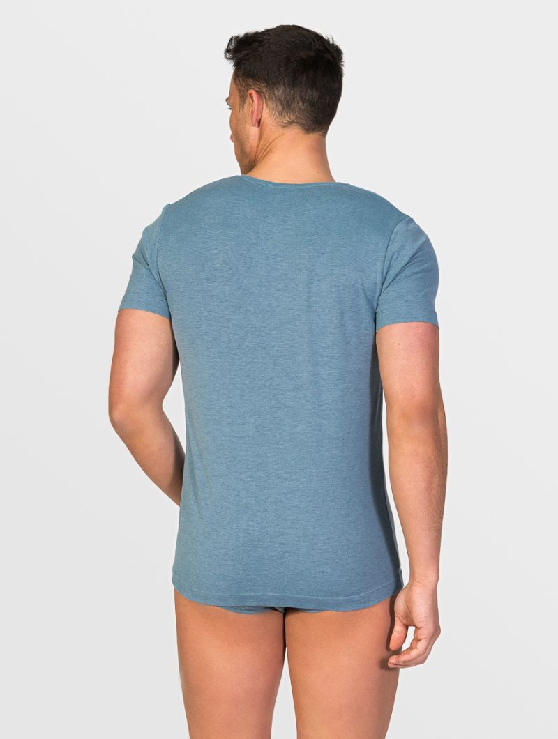 Camiseta cuello redondo hombre hilo de soja - Imagen 6