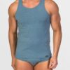 Camiseta tirantes hombre hilo de soja - Océano