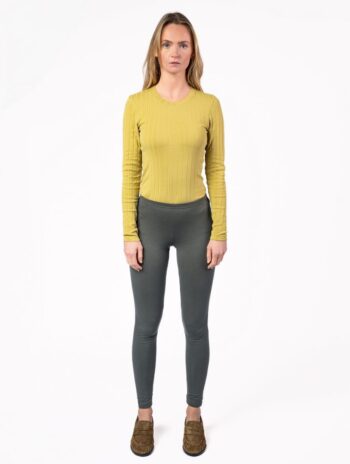 Alternative view of Leggins gruesos mujer de algodón orgánico