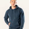Sudadera con capucha 100% algodón orgánico para hombre - Azul oscuro