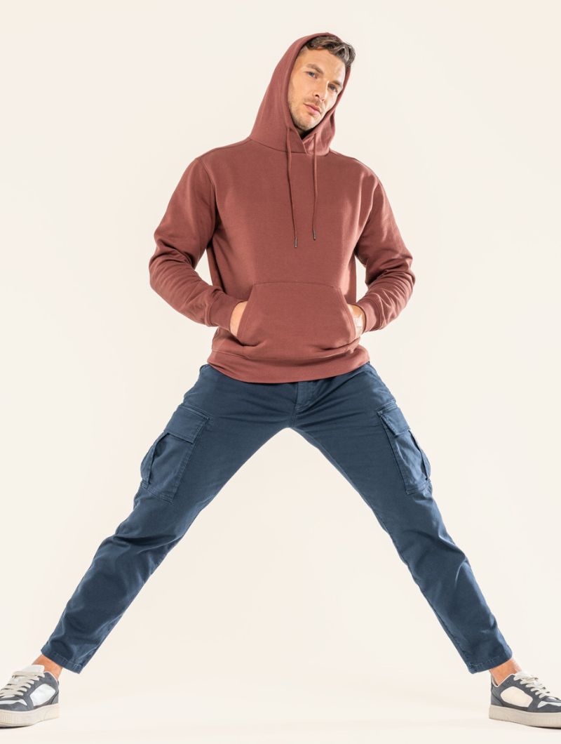 Sudadera con capucha 100% algodón orgánico para hombre - Imagen 11