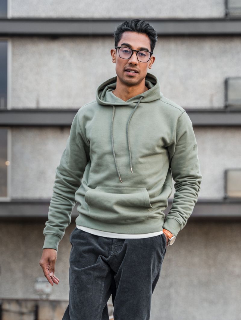 Sudadera con capucha 100% algodón orgánico para hombre - Imagen 18