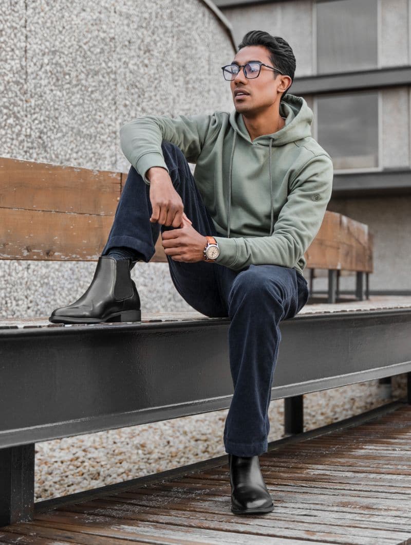 Sudadera con capucha 100% algodón orgánico para hombre - Imagen 23