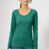 Camiseta ecológica de manga larga y escote redondo para mujer