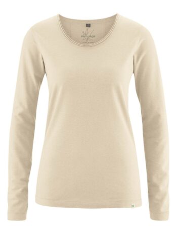 Alternative view of Camiseta manga larga escote redondo ecológica mujer