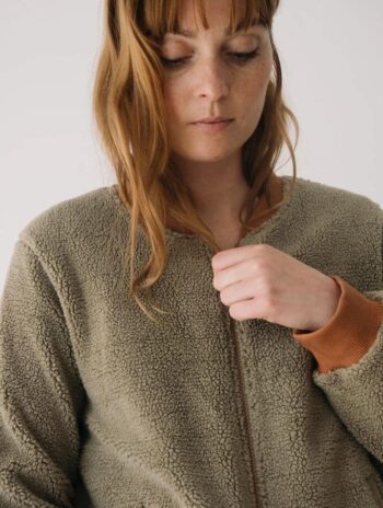 Alternative view of Chaqueta bomber de borreguito 100% algodón orgánico