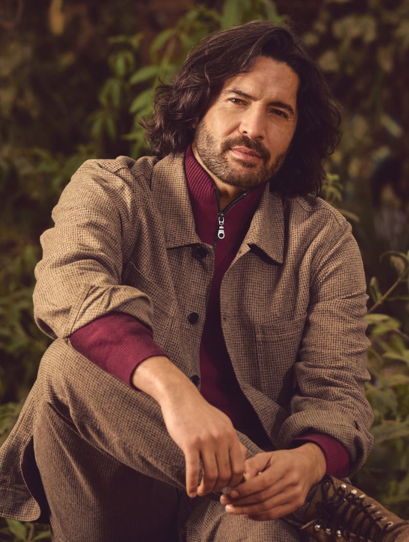 Chaqueta pepita cáñamo y algodón orgánico hombre - Imagen 9