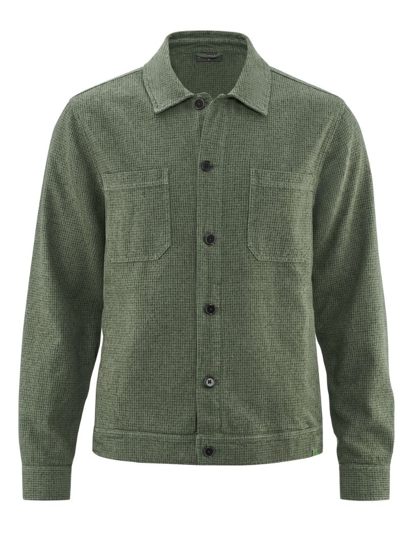 Chaqueta pepita cáñamo y algodón orgánico hombre - Imagen 10