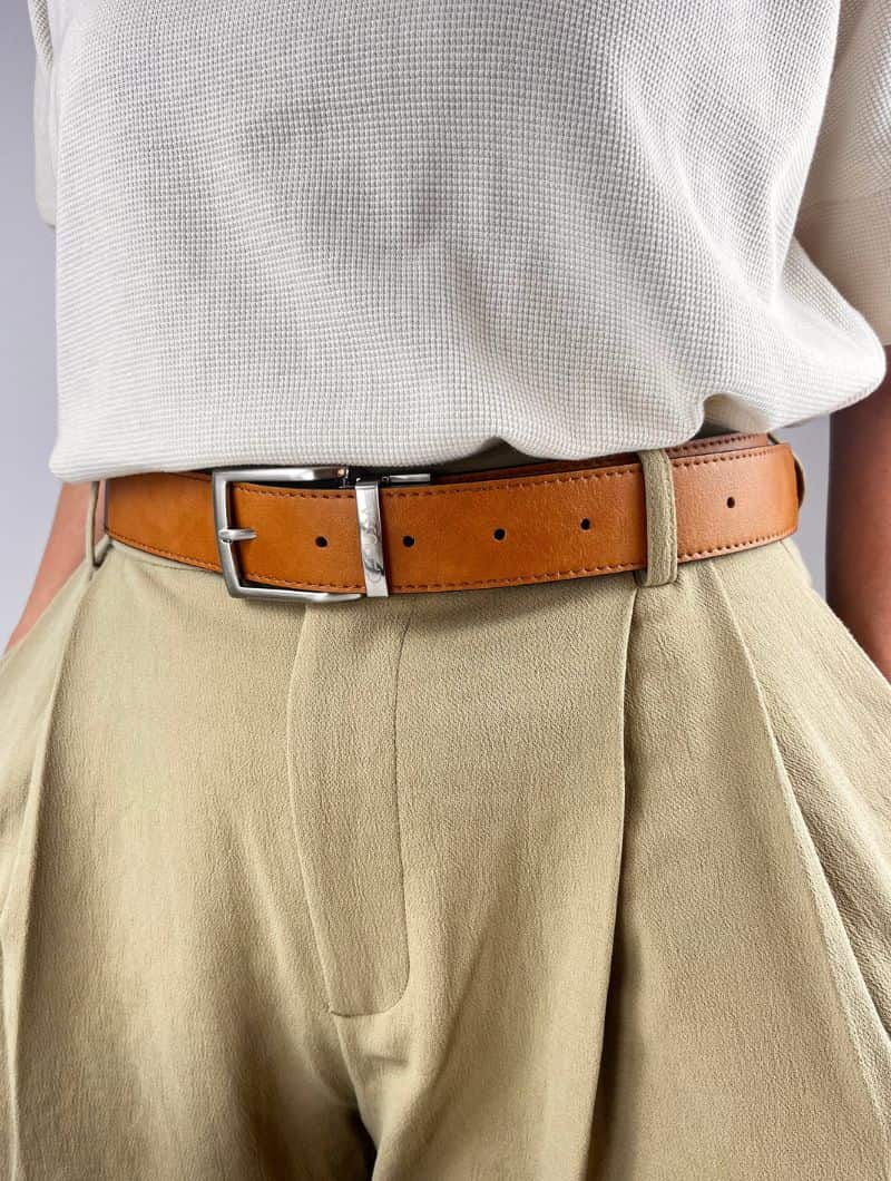 Cinturón reversible 100% vegano - Imagen 4