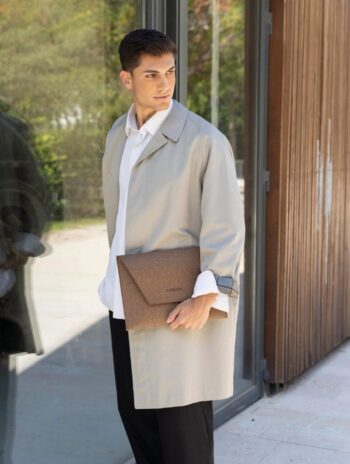 Alternative view of Funda para portátil 13" vegana de palmera marrón