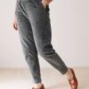 Pantalón pana cintura elástica de algodón orgánico para mujer