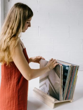 Alternative view of Soporte para discos de vinilo y libros