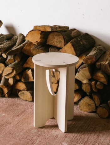 Alternative view of Taburete de madera desmontable