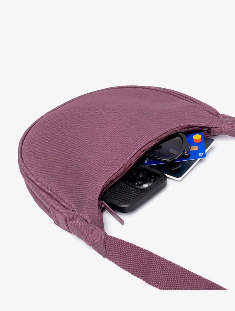 Bolso media luna con cremallera de tejido reciclado - Imagen 12