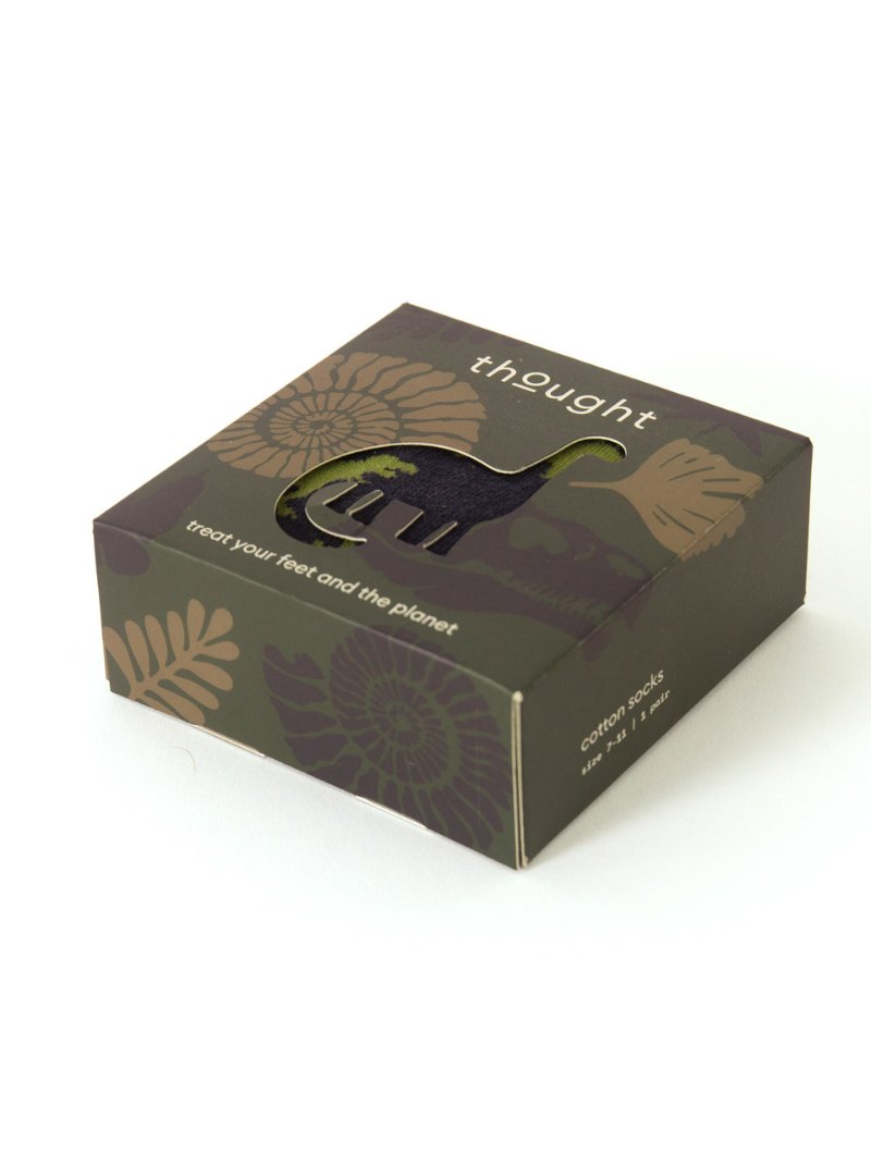 Caja regalo calcetines dinosaurios hombre de algodón orgánico - Imagen 6