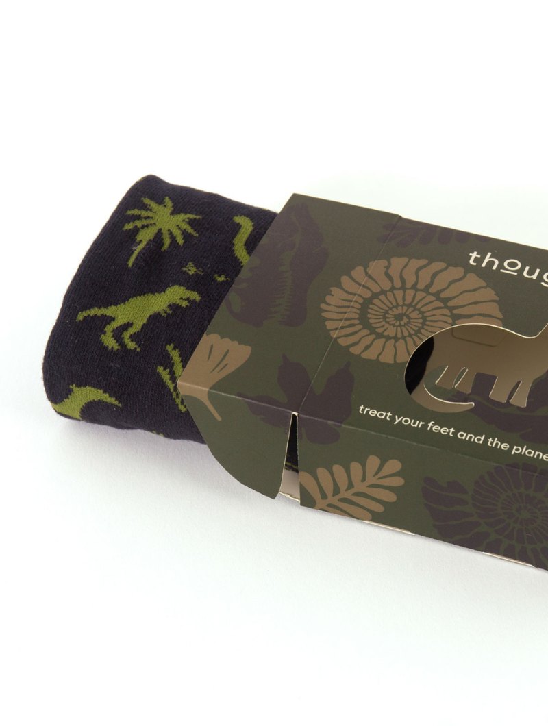 Caja regalo calcetines dinosaurios hombre de algodón orgánico - Imagen 5