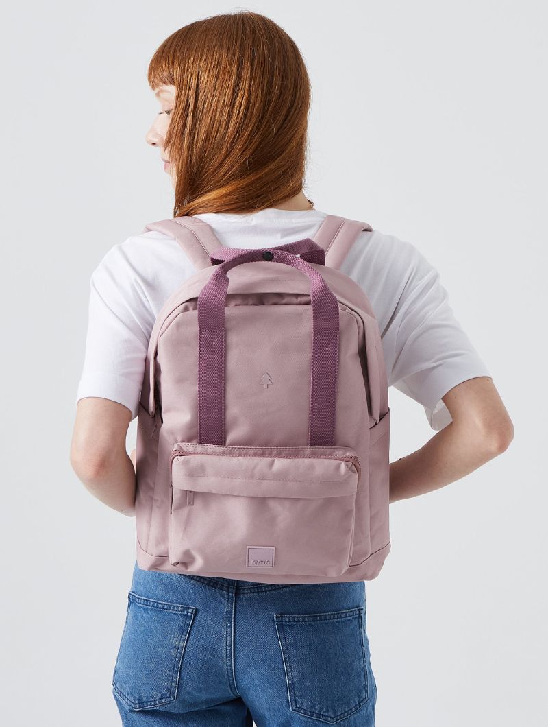 Mochila clásica de tejido reciclado con compartimento para portátil de 14 pulgadas