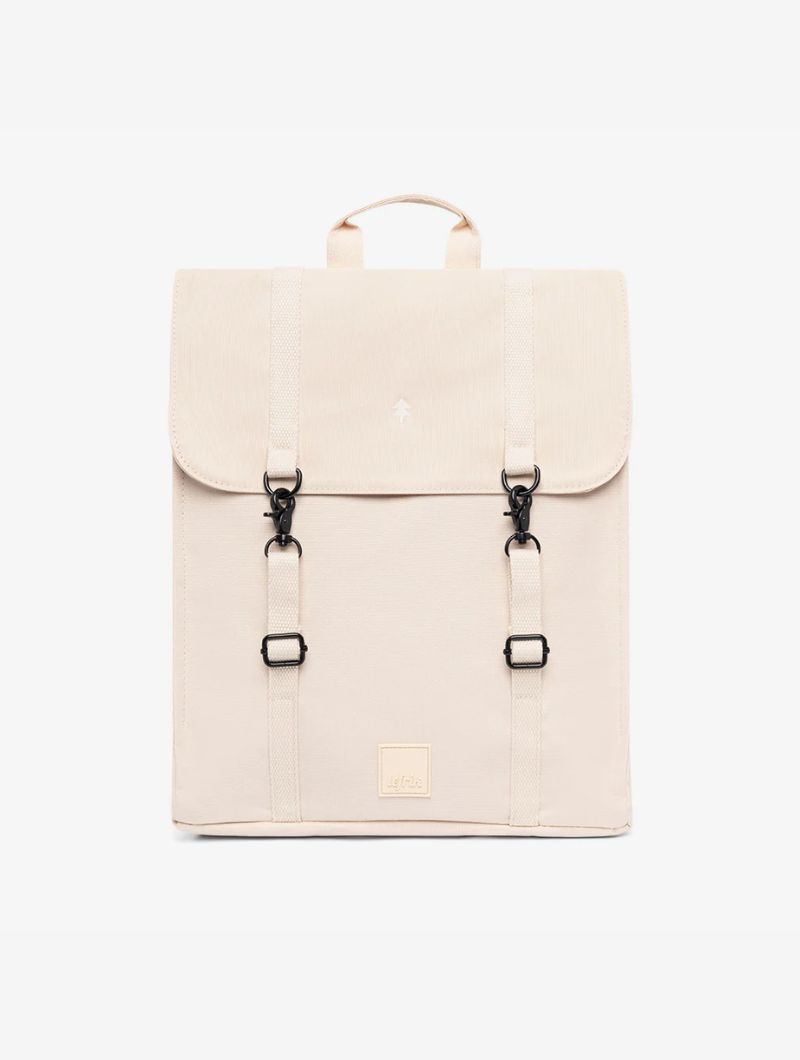 Mochila cuadrada con solapa de tejido reciclado - Imagen 10