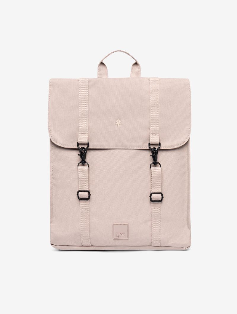 Mochila cuadrada con solapa de tejido reciclado - Imagen 12