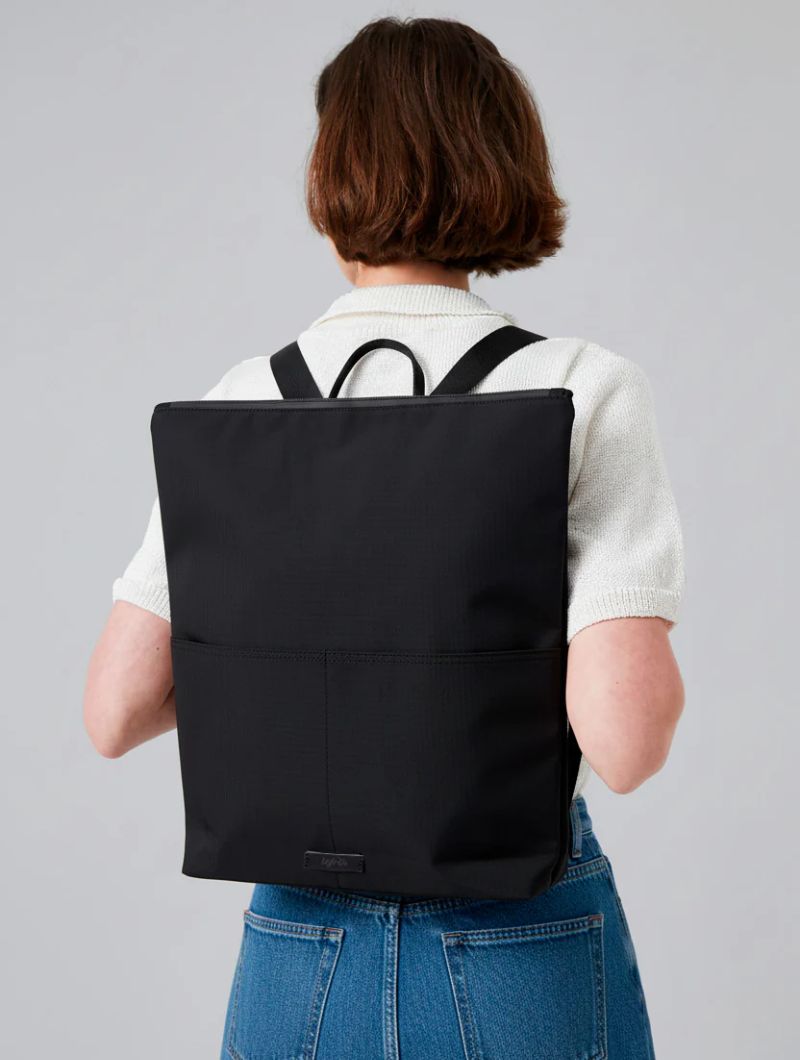 Mochila minimalista con cremallera de tejido reciclado - Imagen 7