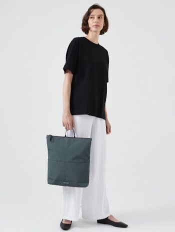 Alternative view of Mochila minimalista con cremallera de tejido reciclado