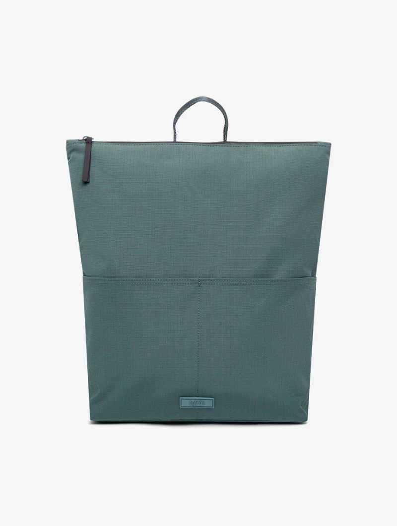 Mochila minimalista con cremallera de tejido reciclado - Imagen 11