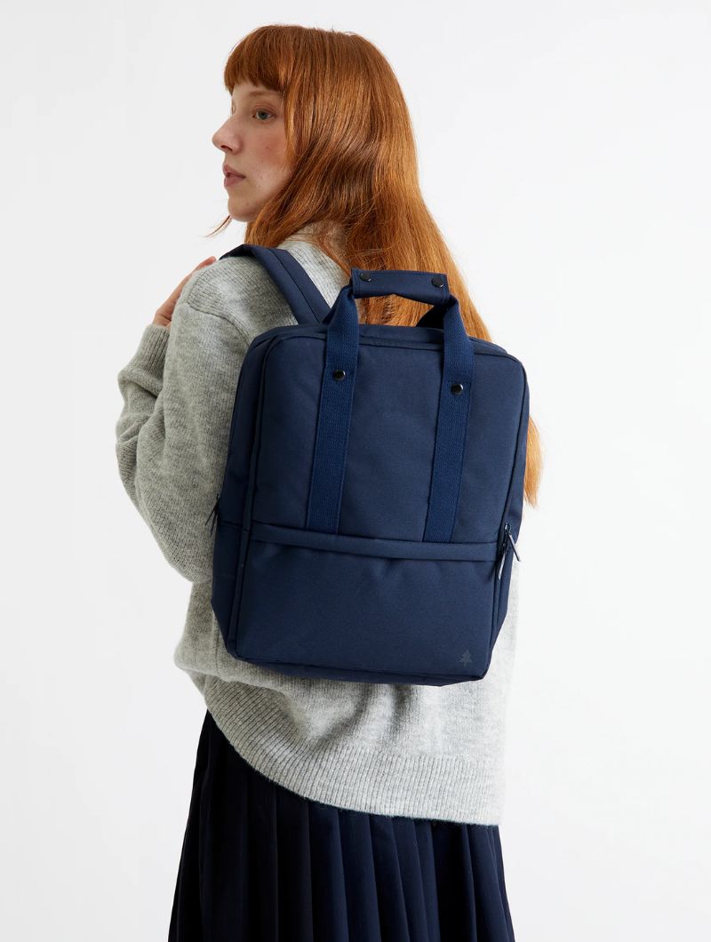 Mochila para portátil 13 pulgadas de tejido reciclado ligera y resistente