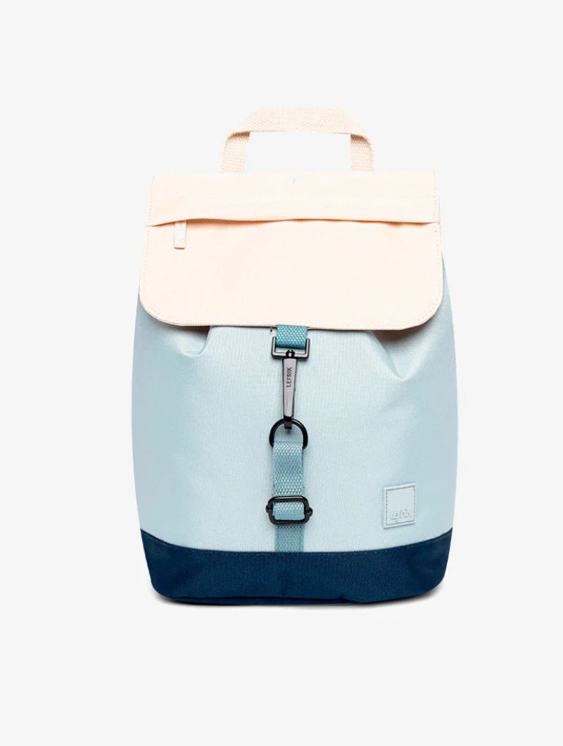 Mochila pequeña con solapa de tejido reciclado - Imagen 37