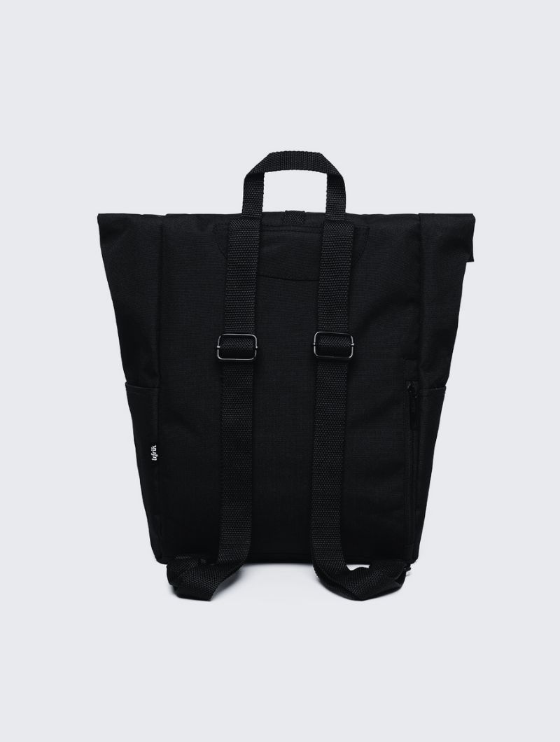 Mochila pequeña roll top de tejido reciclado - Imagen 8