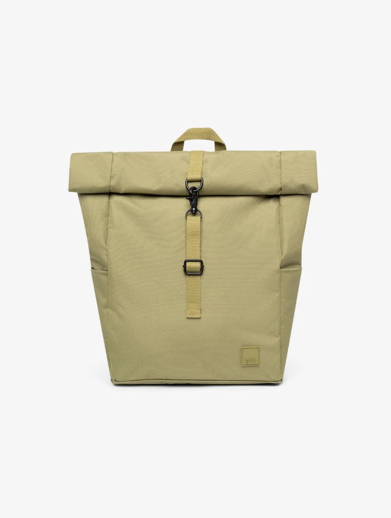 Mochila pequeña roll top de tejido reciclado - Imagen 15