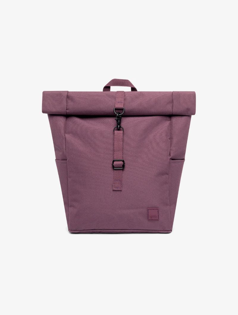 Mochila pequeña roll top de tejido reciclado - Imagen 18