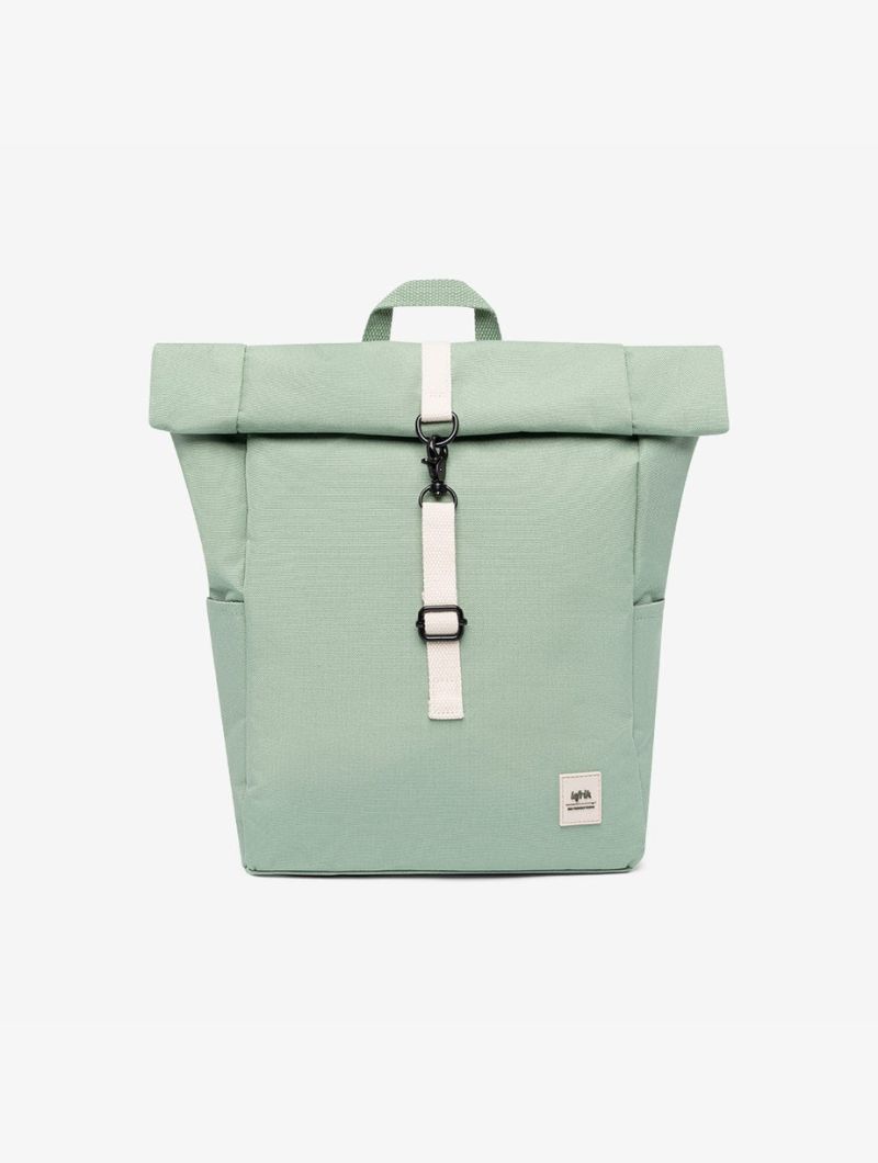 Mochila pequeña roll top de tejido reciclado - Imagen 17