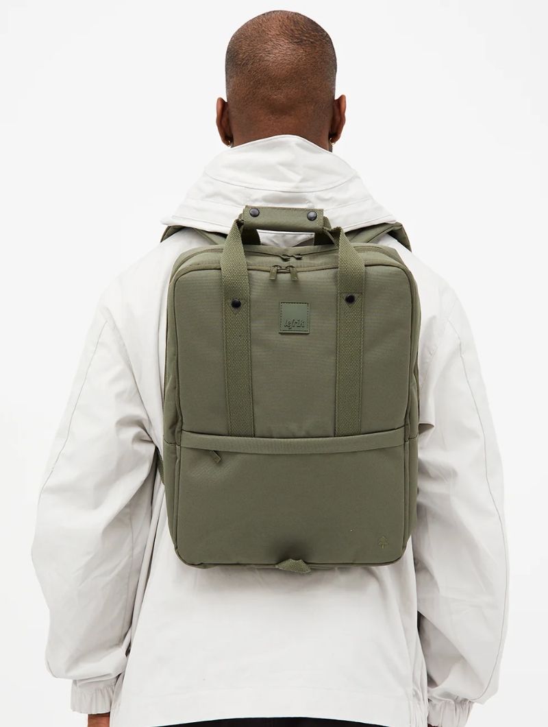 Mochila para portátil 15 pulgadas de tejido reciclado con doble compartimento