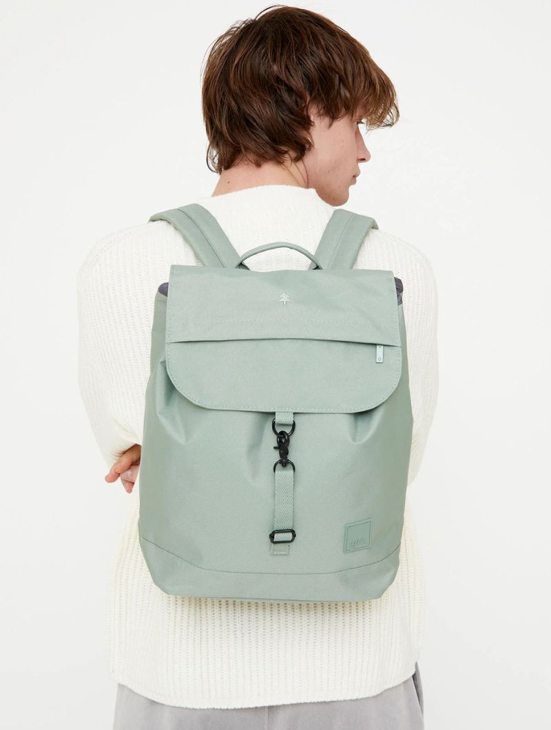 Mochila con solapa de tejido reciclado - Imagen 5