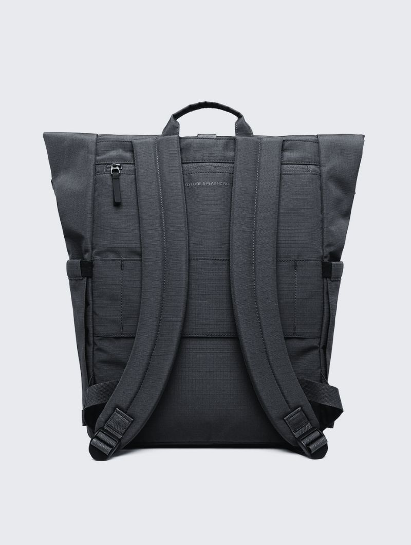 Mochila urbana roll top de tejido reciclado - Imagen 8