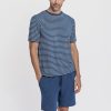 Pijama corto azul de modal para hombre, ligero y transpirable, ideal para el descanso en verano.