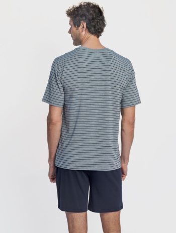 Alternative view of Pijama corto hombre Kouros Gris en MicroModal®
