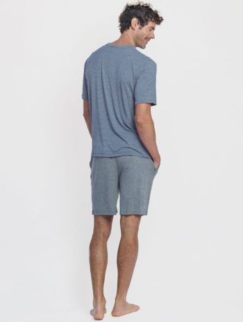 Alternative view of Pijama corto hombre Zeus Gris en MicroModal®