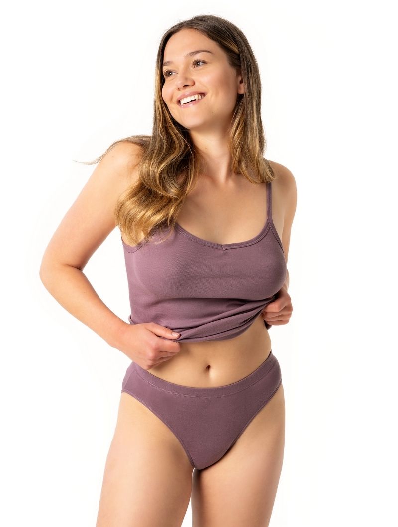 Braga clásica lisa de 100% algodón orgánico - Imagen 3