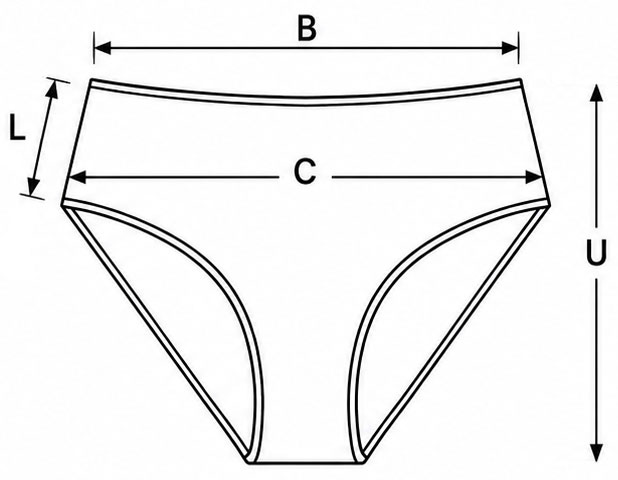 Cómo medir unas bragas de algodón orgánico Living Crafts
