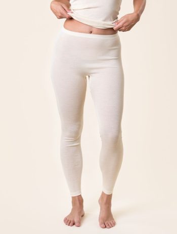 Leggins cálidos de lana merino y seda